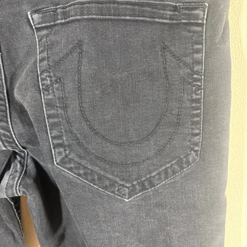 True Religion Gino Slim No Flap Jeans 40x33 Body‎ Rinse Black Streetwear Edgy
